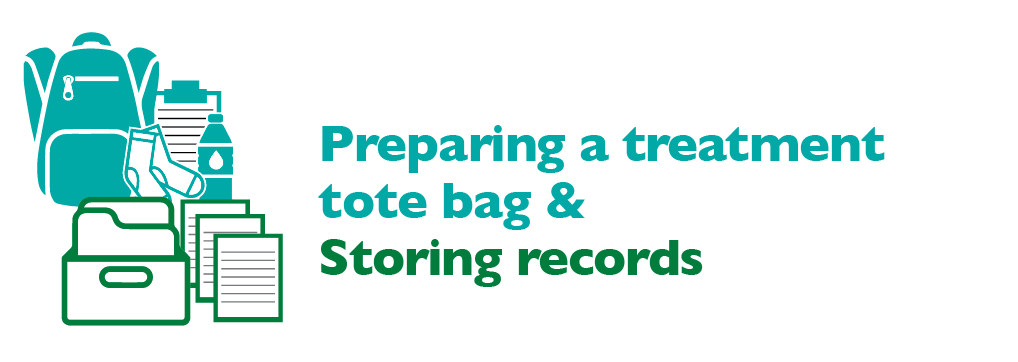 Preparing a Treatment Tote Bag